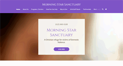 Desktop Screenshot of morningstarsanctuary.com