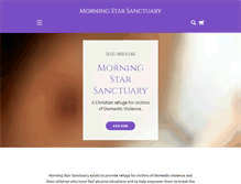 Tablet Screenshot of morningstarsanctuary.com